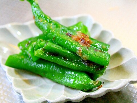 甘長唐辛子の焼きびたし